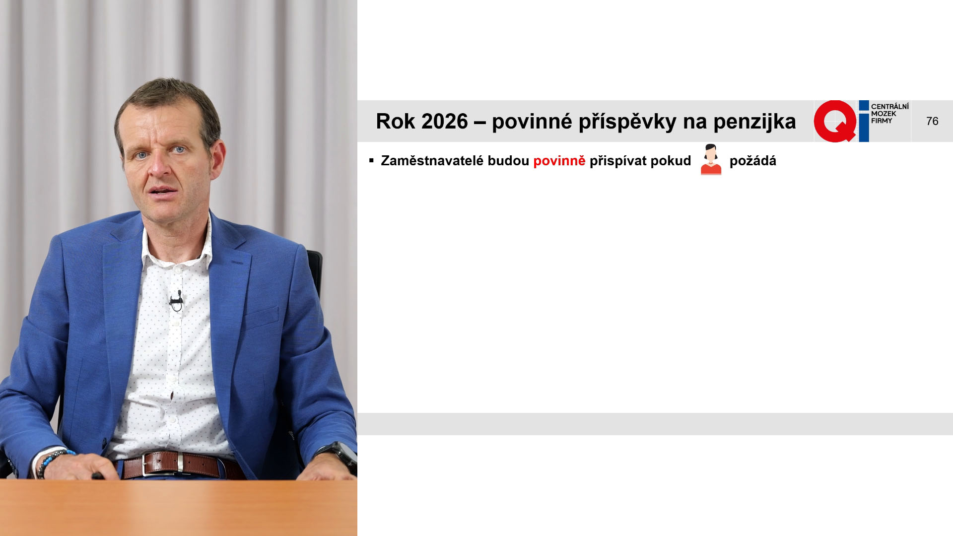 Povinný příspěvek na penzijní spoření od 1.1.2026 a související aktuality v sociálním pojištění | Ing. Tomáš Smutný